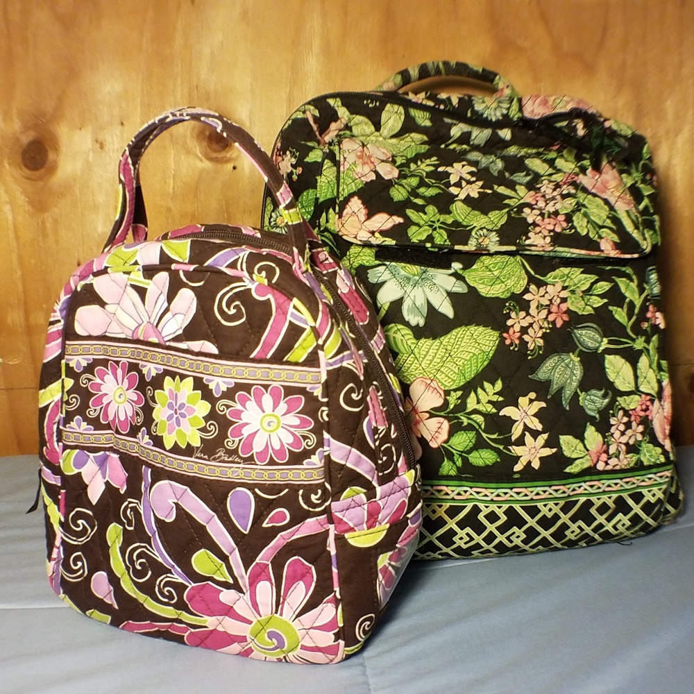 Vera Bradley backpack and lunch tote.